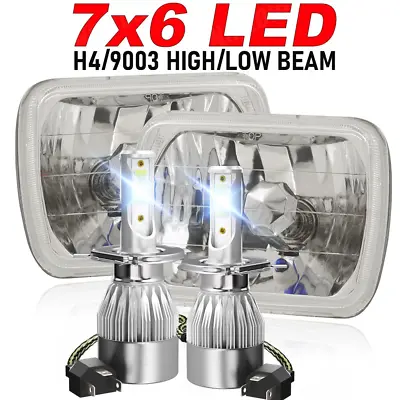 5X7  7x6  Inch LED Headlight Hi/Lo DRL Fit Toyota Supra / Chevy Corvette 1984-96 • $144.45
