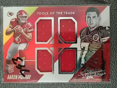 2014 Absolute Tools Of The Trade Aaron Murray Quad Jersey Patch Rc /25! Low #!!! • $7.99