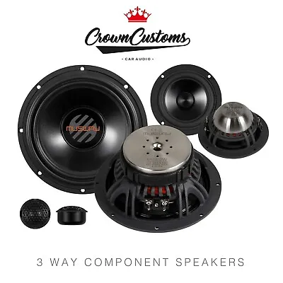 Musway Mg6.3a 6.5  Inch 3 Way Component Speaker 250 Watt Sound Quality Car Audio • £379.99