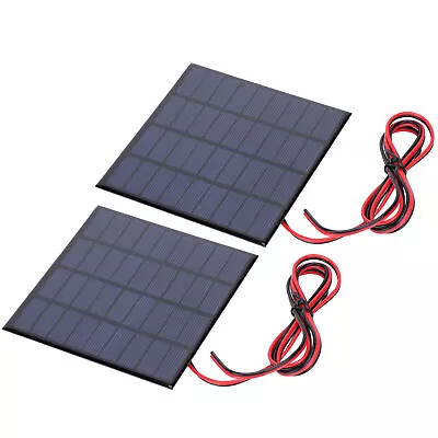 2x DC9V 2W Epoxy Solar Panels Polysilicon Battery Toys Charger Module Xat • £15.09