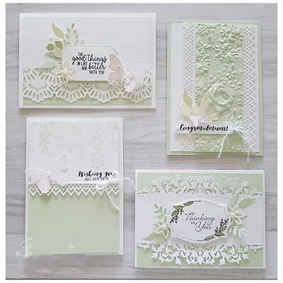 Metal Cutting Dies Flower Leaf Lace Card Scrapbook Mould Blade Punch Stencils • $5.47