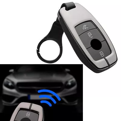 Leather Car Key Case Cover For Mercedes Benz E300 W202 W210 Protector Shell 2017 • $20.94