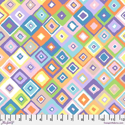 New! Spring 2024 Kaffe Fassett Square Dance Gp203 Pastel Cotton Fabric 1/2 Yd • $5.76