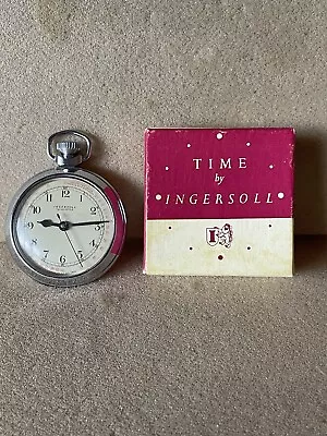 Ingersoll Tachymeter Chrome Plated Pocket Watch • £0.99