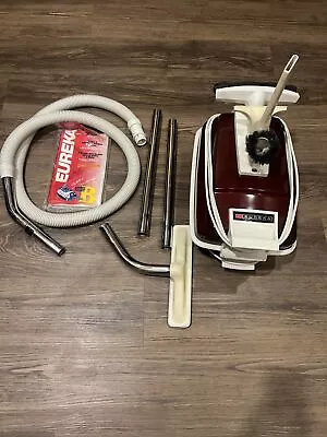 Vintage Eureka Canister Vacuum Cleaner Model 3721 Working • $49.95