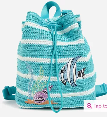 NEW! Vera Bradley ~Antilles Treasure ~ Drawstring Backpack • $59