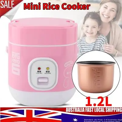 1.2L Electric Mini Rice Cooker Portable Steamer Soup Cooking Stew Pot 1-2 Person • $30.30