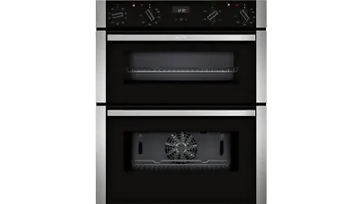NEFF N50 J1ACE2HN0B Built-Under Stainless Steel Electric Double Oven • £400