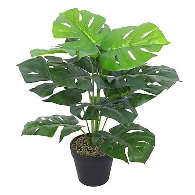 Artificial Plants Tree In Pot Garden Fake Faux Green Plants Home Office Decor • £12.95