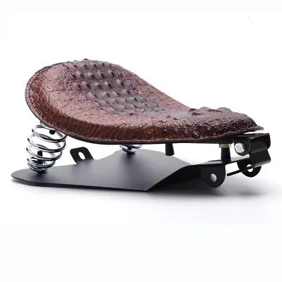 $79.49 • Buy Bobber Chopper Custom Leather Motorcycle Solo Seat Spring For Yamaha V Star 1100