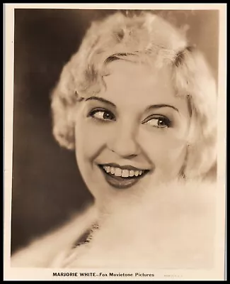 Hollywood Beauty MARJORIE WHITE STYLISH POSE 1920s STUNNING PORTRAIT  Photo 300 • $71.99