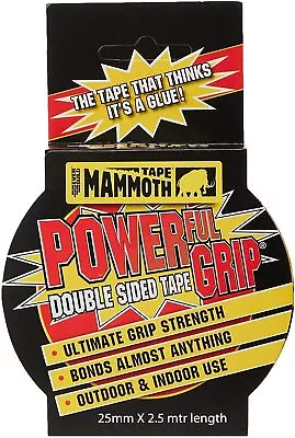 Everbuild Mammoth Grip Tape Heavy Duty Double Sided Strong Adhesive 2.5mm X 2.5m • £4.99