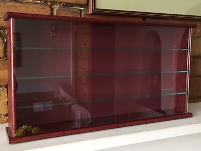 £44.99 • Buy Picture Pride Displays Cabinet/case, 3 Shelves, Mahogany Finish, Mint Condition