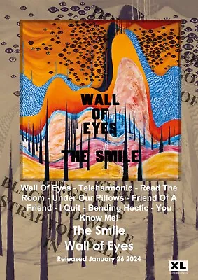 The Smile Wall Of Eyes Poster A1-5 Radiohead Thom Yorke Greenwood • £40