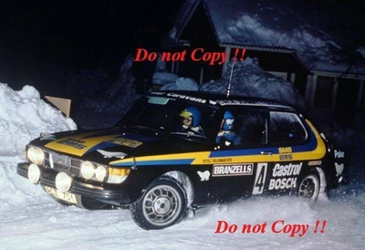 £4 • Buy Stig Blomqvist Saab 99 EMS Swedish Rally 1977 Photograph 1