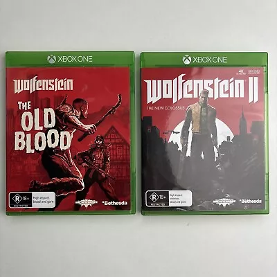 Wolfenstein 2 The New Colossus Old Blood Xbox One Game Bundle Free Postage • $25