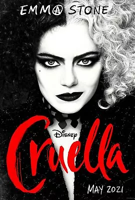 $20.99 • Buy Cruella Movie Poster (20x30) - Emma Stone, Mark Strong, Emma Thompson V3