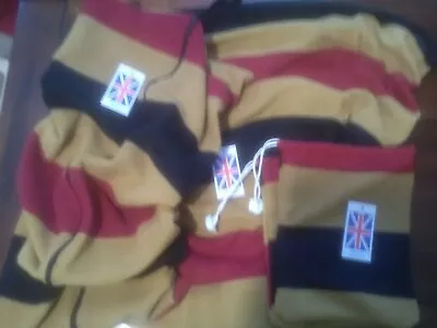 £30 • Buy Newmarket Stripe Fleece Saddle Cover, Bridle Bag And Stirrup Bag