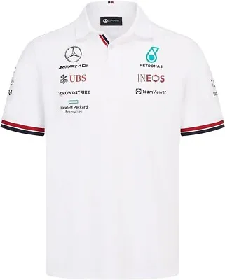 Mercedes-AMG Petronas F1 2022 Team Polo - White Size L • $89