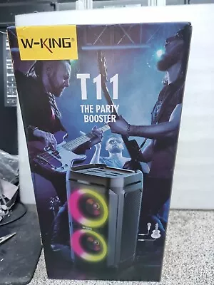 W-KING T11 Bluetooth V5.3 Portable Party Speaker 100W Mic Guitar & USB Ports • £166.73