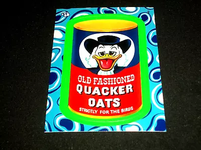 2008 Wacky Packages Flashback 2 {FB2} Green Border  QUACKER OATS  #2 Sticker • $1.25