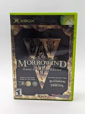 Elder Scrolls III: Morrowind - Game Of The Year Edition (Xbox) No Map Tested • $19.98