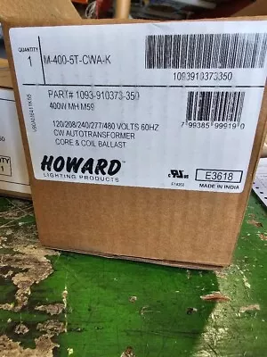 Howard Lighting Products M-400-5T-CWA-K Metal Halide (open) • $56.99