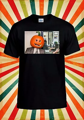 Dwight Pumpkin Head T Shirt Funny Men Women Unisex Baseball T Shirt Top 3157 • £9.99
