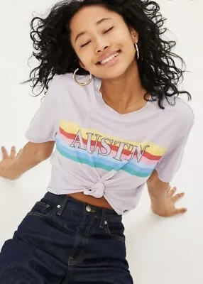 £6.25 • Buy Topshop  Knot Front Austin T-shirt Tee Pink Cotton  UK 6 PETITE