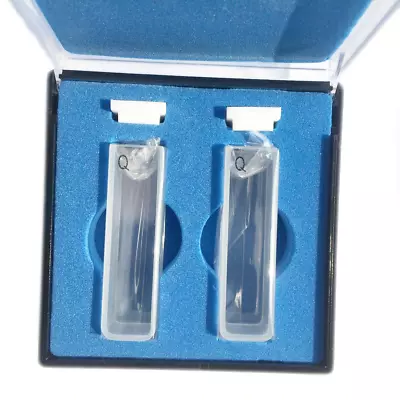 Quartz Cuvette 2 Pcs Standard 10mm 3.5ml Spectrometer Cell (Rounded Angle) • $32.34