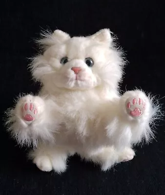 My Twinn Poseable Pets White Persian Cat Blue Eyes Realistic Plush Stuffed Kitty • $19.99