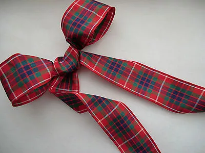 CLAN TARTAN RIBBON  FRAZER 40  25 16mm  BURNS   WEDDING   CRAFT  CAKES  HAIR • £1.10