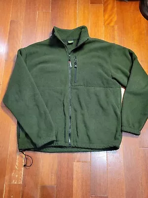 CABELA’S Polartec Heavy Fleece Polyester Green Hunting Jacket Men’s Large Tall • $22