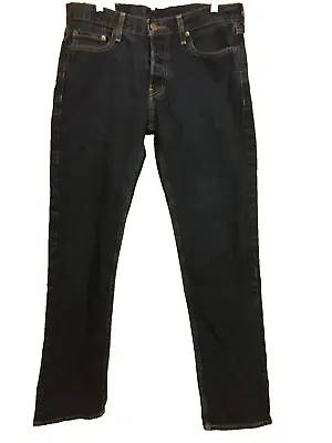 Hollister Jeans Men's Slim Straight 32 X 32  Dark Blue Denim MINT • $18