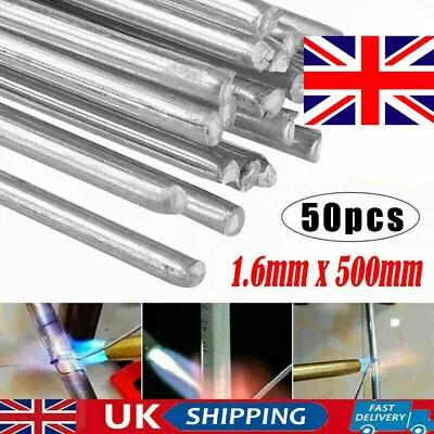£3.99 • Buy Aluminium Welding Rods Wire Brazing Melt Solder Low Temperature UK 10/20/50Pcs