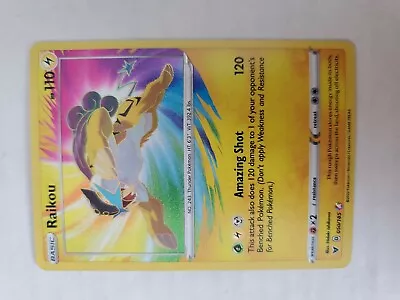 AMAZING RARE Raikou HOLO FOIL Pokemon Shield Sword Vivid Voltage 050/185 - NM • $14.99