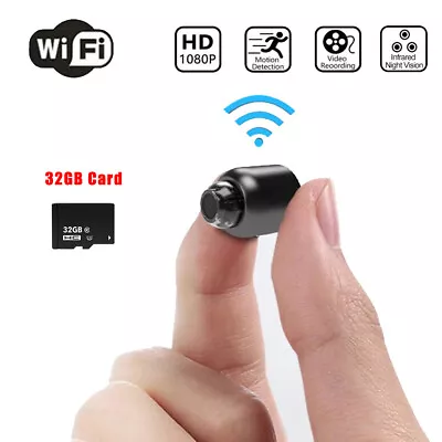 Mini Camara Oculta Espia De Seguridad WiFi 1080P Inalambrica Con Audio Y Video • $29.99