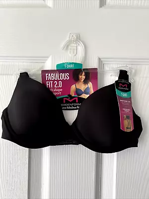 NEW Maidenform One Fabulous Fit 2.0 Underwire Bra 32B Black DM7543 NWT • $22.99