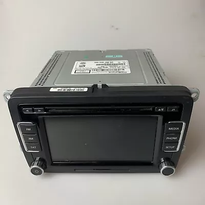 2010-15 VW Touch Screen AM FM Radio 6 Disc Changer MP3 CD Player OEM 1K0035180 • $110.46