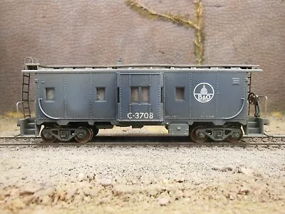 Ho Scale Custom Weathered B&o C-3708 Baltimore & Ohio Bay Window Caboose • $59.99