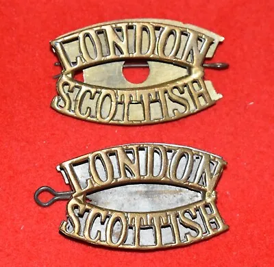 British Army. London/Scottish Genuine Shoulder Titles • £45
