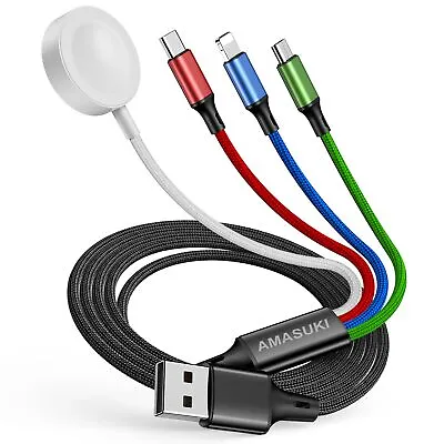 Travel 4 In 1 IWatch & IPhone ChargerMulti Charging Cable For Apple Watch Ch... • $19.13