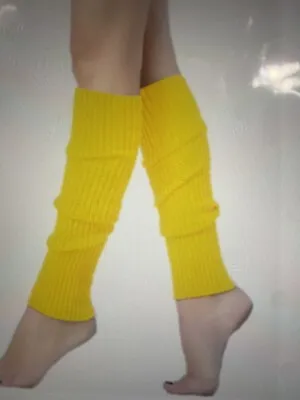 Leg Warmers Headband Wrist Yellow Workout 80s Costumes  Women Accessories • $10