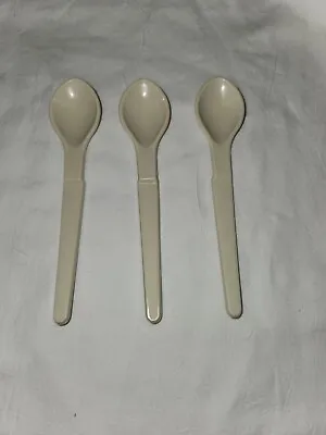 Set Of 3 Vintage Tupperware #1208 Almond Spoons Condiments Sugar Dips • $13.99