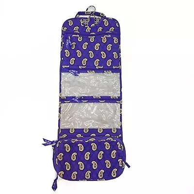 ❤️ VERA BRADLEY Simply Violet Hanging Travel Organizer Purple Paisley • $13.99