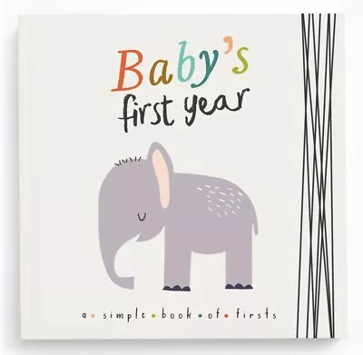 Lucy Darling Baby's First Year: A Simple Memory Book Of Firsts Animals Elephant • $15.45