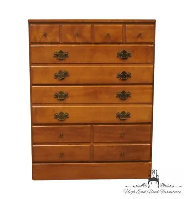 ETHAN ALLEN Heirloom Nutmeg Maple CRP Custom Room Plan Four Drawer Chest 10-4... • $747.99