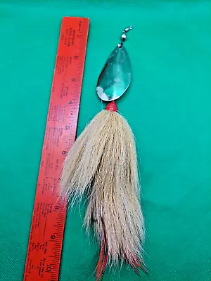 Old Lure Vintage Large  RARE  Bucktail Double Hooked Spinnerbait For Muskie/pike • $12.99