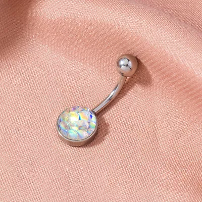 Mermaid Navel Zircon Navel Ring Human Body Piercing Jewelry Woman • $25