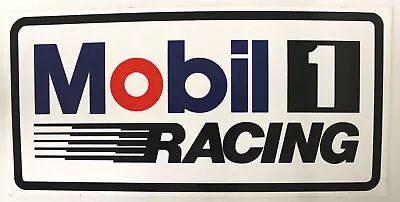 Mobil 1 Racing Large Sticker Decal ATCC Genuine Man Cave 41 X 20 Cm • $16.47